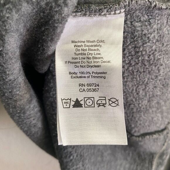 Columbia Darling Days Hooded Henley Long Sleeve Pullover Sweater Large Gray - Picture 4 of 5